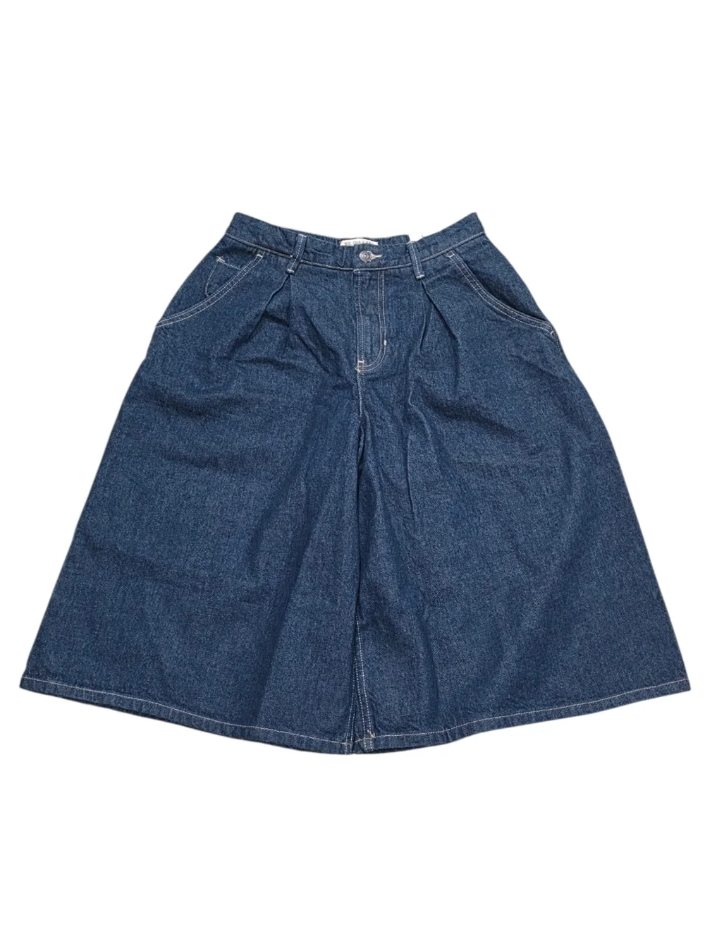 We The Free Antonia Crop Dark Denim Shorts CRVY Trending Baggy Jort Style NWT 26